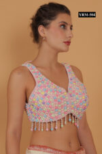 MULTICOLOR CRYSTAL BLOUSE