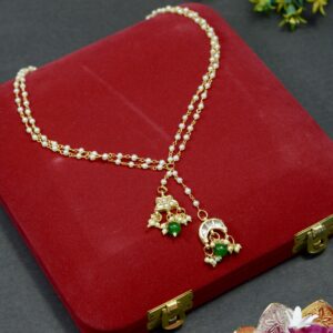 Kundan Crescent Motif Necklace